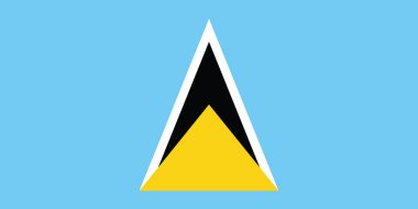 Saint Lucia 'nın resmi vekil bayrağı