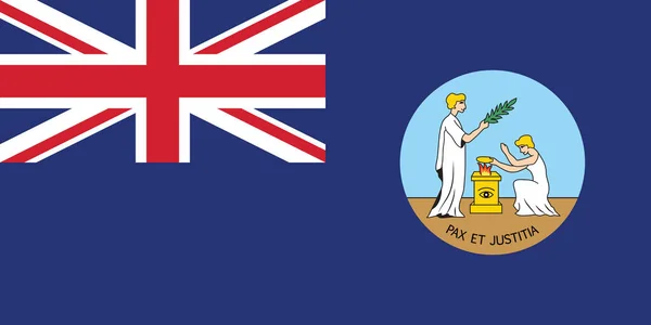 1907年至1979年期间圣文森特和格林纳丁斯前圣文森特和格林纳丁斯历史矢量旗 — 图库矢量图片