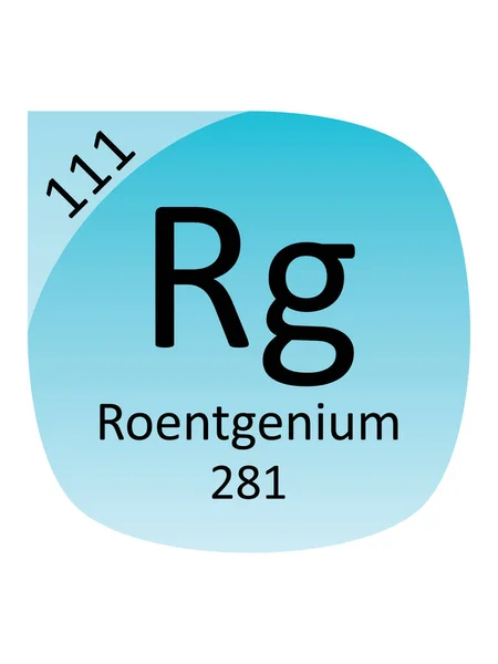 Name Symbol Atomic Mass Atomic Number Period Element Roentgenium — 스톡 벡터