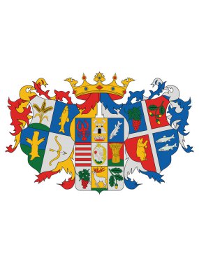 Macaristan 'ın Szabolcs-Szatmar-Bereg Eyaleti Arma Nişanı