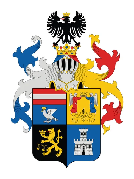 Coat Arms Hungarian County Borsod Abauj Zemplen — 스톡 벡터