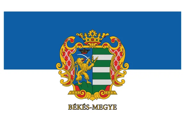 Flaga Węgierskiego Okręgu Bekes — Wektor stockowy