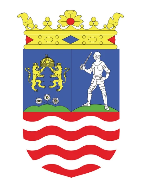 Escudo Del Condado Húngaro Gyor Moson Sopr — Archivo Imágenes Vectoriales