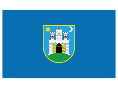 Hırvatistan 'ın Zagreb kentinin bayrağı