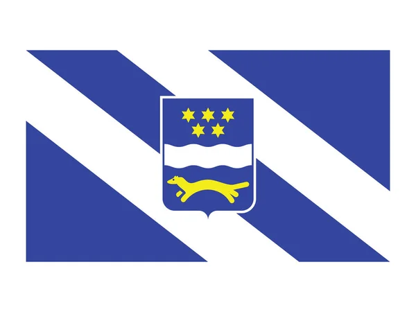 Vlag Van Kroatische Provincie Brod Posavina — Stockvector