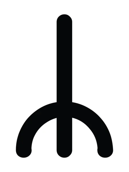 Zwarte Eenvoudige Middeleeuwse Runen Alfabet Letter — Stockvector