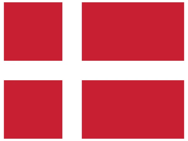 前北欧国家挪威奥尔登堡王国国旗 15241814年 — 图库矢量图片