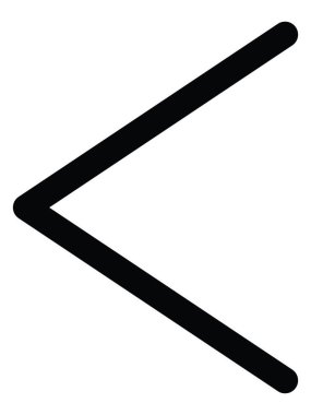 Siyah Basit Dalecarlian Rünleri C harfi (knsol)