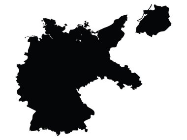 Weimar Cumhuriyeti Siyah Düz Haritası (19181933)