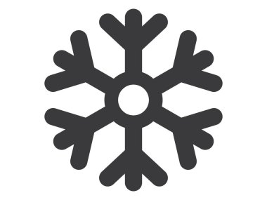 Karlı için Siyah Düz Hava Tahminleri Simgesi