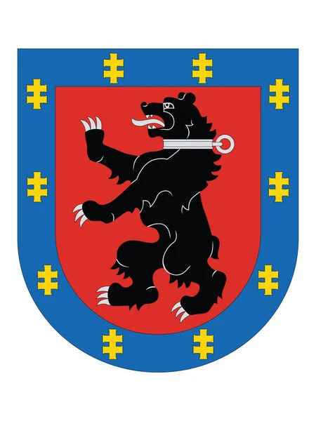 Herb Litewskiego Okręgu Telsiai — Wektor stockowy