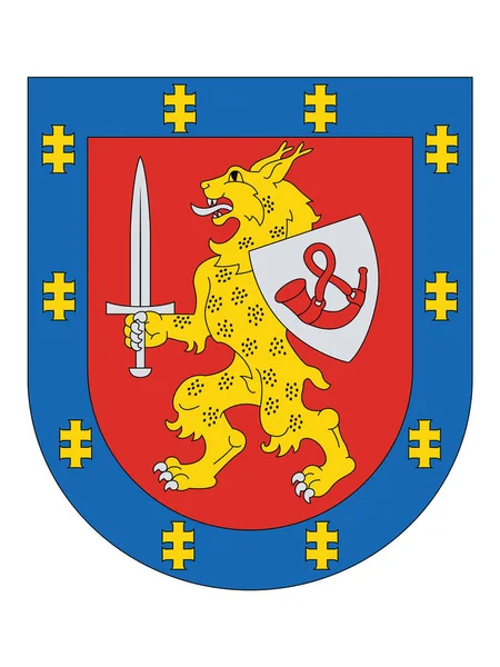 リトアニア タウラージュ郡の紋章 — ストックベクタ