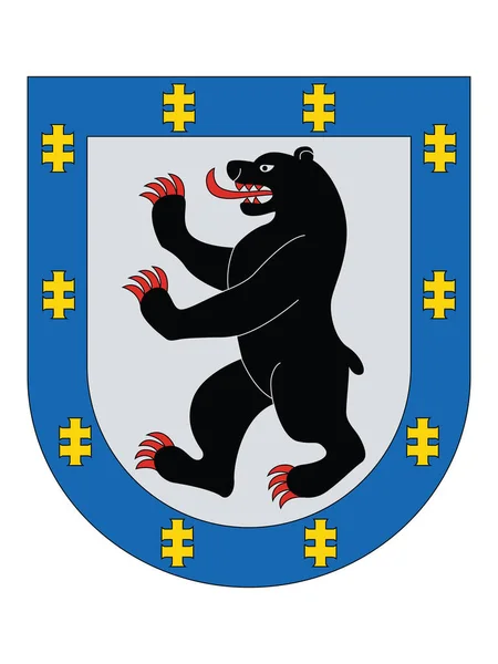 Герб Литовського Графства Сіауляй — стоковий вектор