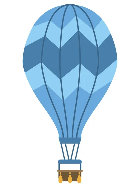 Illustration Détaillée Dessinée Main Ballon Air Chaud Coloré — Image vectorielle