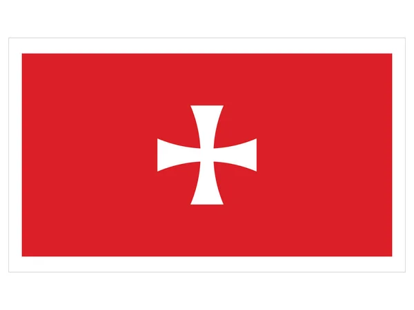 Vettore Illustrazione Della Bandiera Del Principe Vescovile Del Montenegro Anno — Vettoriale Stock