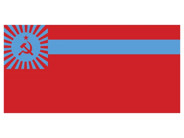 Vektorillustration Der Flagge Der Sozialistischen Sowjetrepublik Georgien — Stockvektor