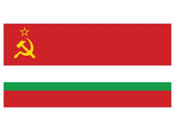 Vektorová Ilustrace Vlajky Tádžické Sovětské Socialistické Republiky — Stockový vektor