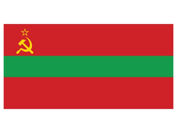 Illustration Vectorielle Drapeau République Socialiste Soviétique Moldavie — Image vectorielle