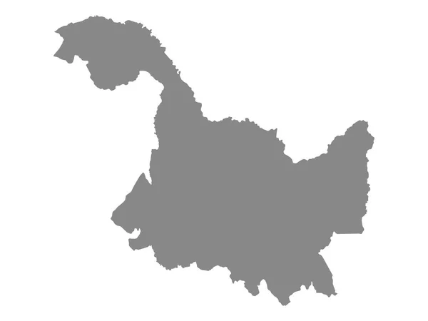 Grey Geographic Płaska Mapa Chińskiej Prowincji Heilongjiang — Wektor stockowy