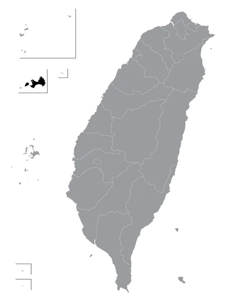 타이완의 천연자원 그레이 중화민국 — 스톡 벡터