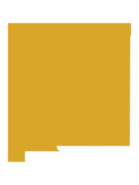 ABD 'nin New Mexico Federal Eyaletinin Altın Haritası)