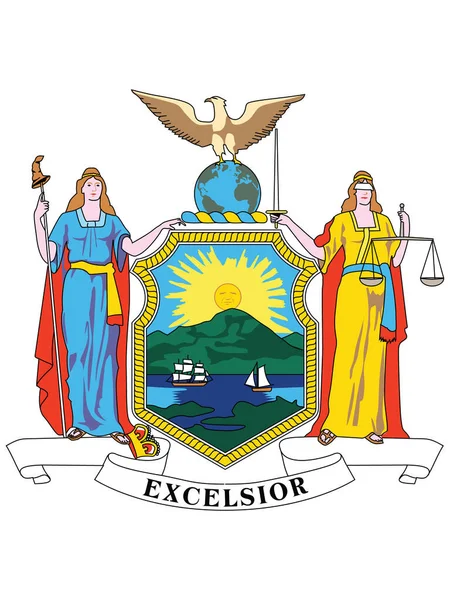 Great Seal Federal State New York — стоковий вектор