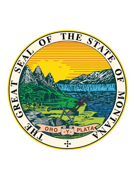 Great Seal Federal State Montana — стоковий вектор