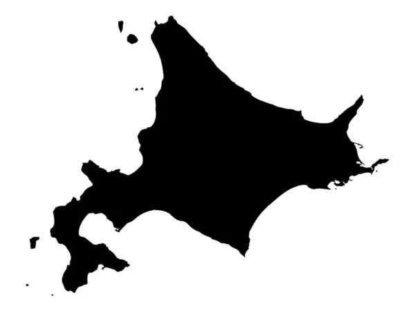 北海道の黒平図 — ストックベクタ