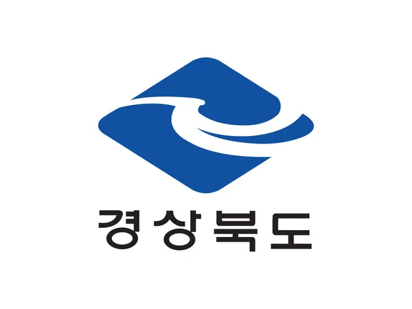 Vektorová Ilustrace Jihokorejské Provincie Severní Gyeongsang Vlajka — Stockový vektor