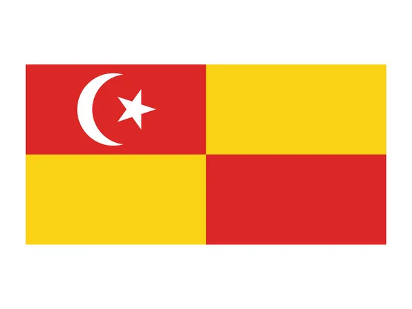 Vektorová Ilustrace Malajsijského Státu Selangor Flag — Stockový vektor
