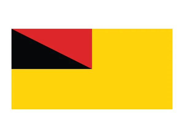 Vektorillustration Des Malaysischen Staates Negeri Sembilan Flagge — Stockvektor