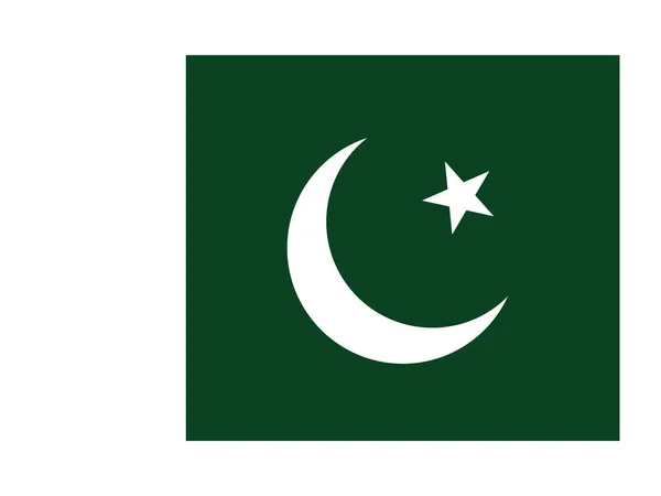 巴基斯坦国旗的矢量图解 — 图库矢量图片