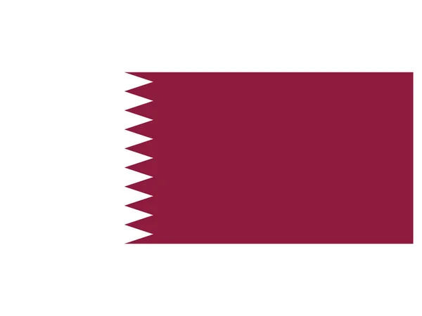 Ilustração Vetorial Bandeira Nacional Estado Qatar — Vetor de Stock