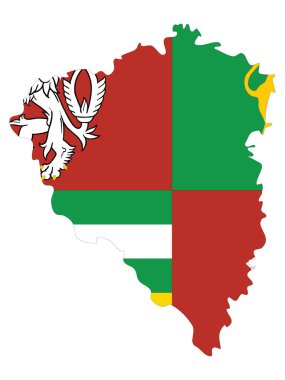 Çek Plze Bölgesinin Vektör İllüstrasyonu