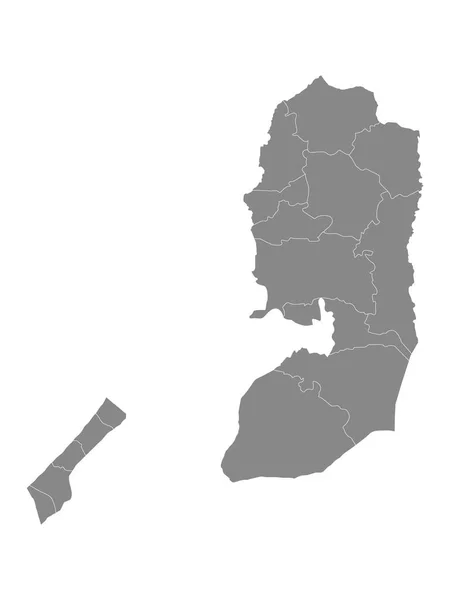 Landkarte Des Nahen Ostens Von Palästina — Stockvektor