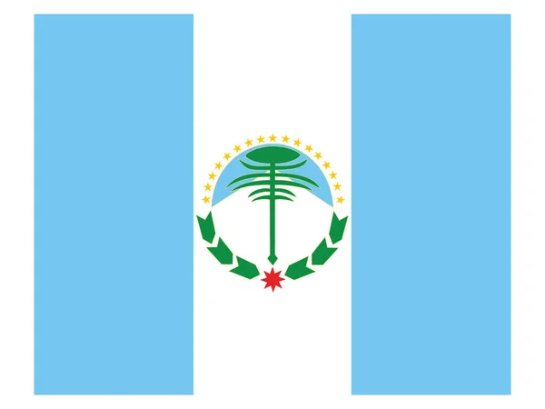 Bandeira Plana Província Argentina Neuqun —  Vetores de Stock