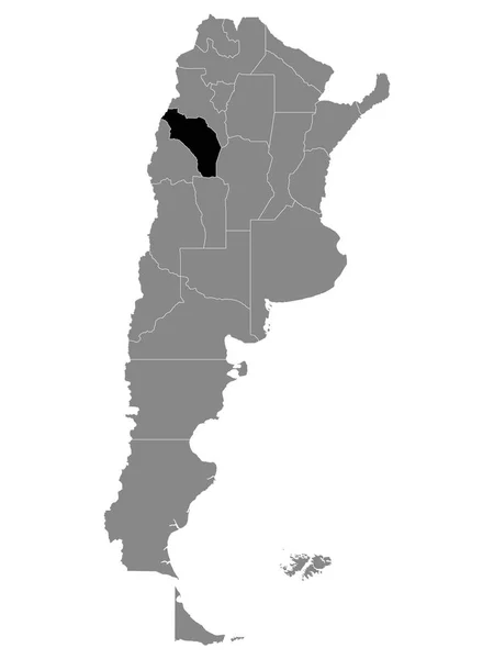 Black Location Map Argentinian Province Rioja Grey Χάρτης Της Αργεντινής — Διανυσματικό Αρχείο