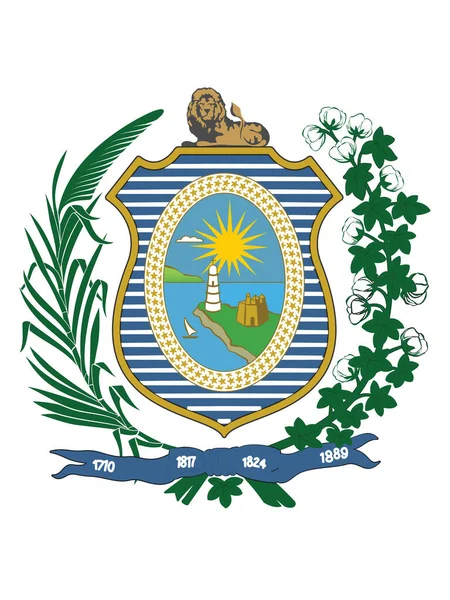 Emblema Vector Plano Del Estado Brasileño Pernambuco — Archivo Imágenes Vectoriales