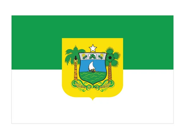 Flat Vector Flag Brazilian State Rio Grande Norte — Stockový vektor