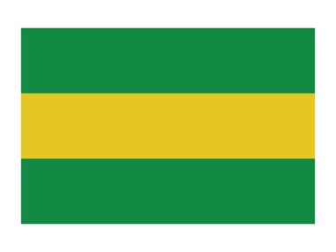 Kolombiya Cauca Departmanı 'nın Düz Vektör Bayrağı