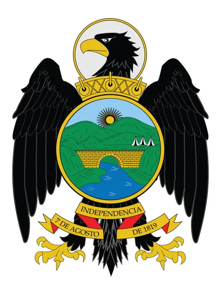 Escudo Vector Plano Del Departamento Colombiano Boyac — Archivo Imágenes Vectoriales