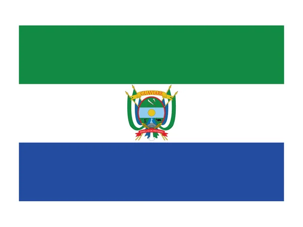 Bandeira Vetor Plano Departamento Colombiano Guaviare —  Vetores de Stock