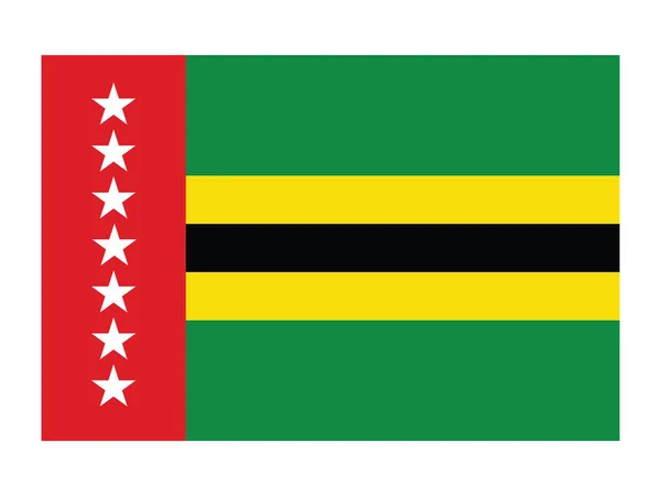 哥伦比亚桑坦德省平面矢量旗 — 图库矢量图片