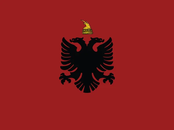 Vector Illustration Historical Timeline Flag Albania 19281934 — Stock Vector