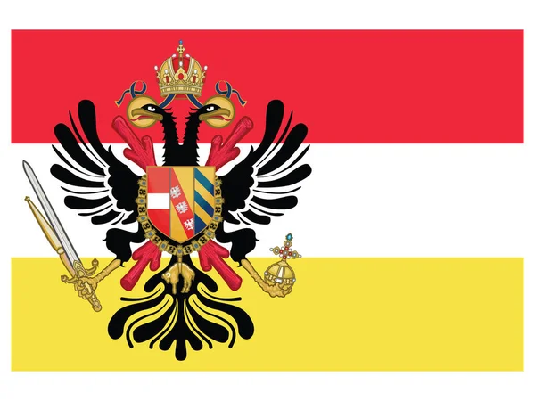 Vector Illustration Historical Timeline Flag Austrian Low Countries — Stock Vector