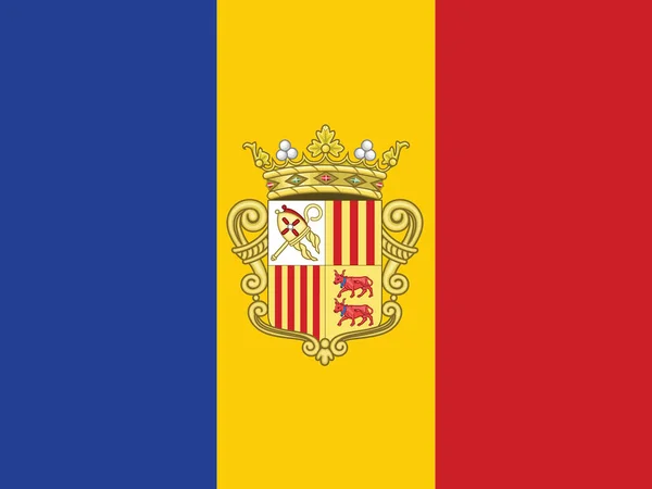 Ilustração Vetorial Linha Tempo Histórica Bandeira Andorra 1939 1949 — Vetor de Stock