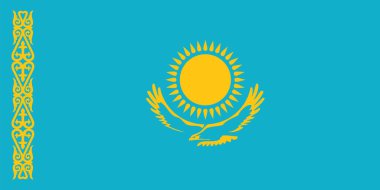 Kazakistan 'ın Tarihi Zaman Çizelgesinin Vektör ResmiComment