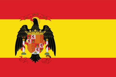 1977 'den 1981' e kadar İspanya 'nın Tarihi Zaman Çizelgesinin Vektör İllüstrasyonu