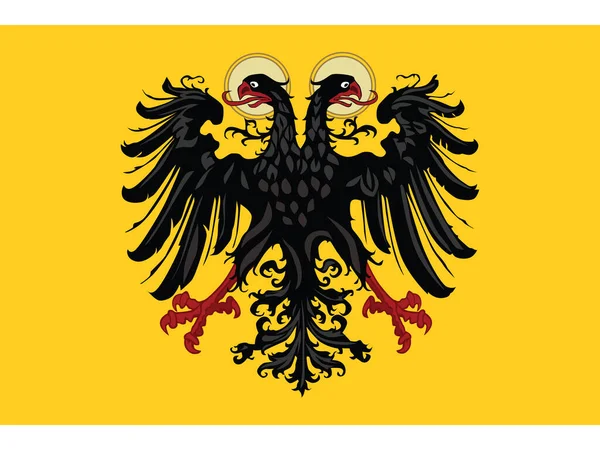 Ilustración Vectorial Cronología Histórica Bandera Del Sacro Emperador Romano Germánico — Archivo Imágenes Vectoriales