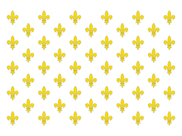 1815年至1830年法兰西王国历史时间轴旗的矢量图解 — 图库矢量图片